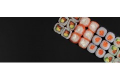 BS8 8 MAKI AVOCAT 2 BROCHETTES CHAMPIGNONS 2 BROCHETTES COURGETTES